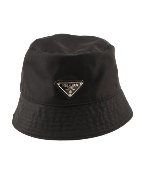 PRADA（プラダ）PRADA (プラダ) ナイロンバケットハット ブラック サイズ:Mの古着・服飾アイテム