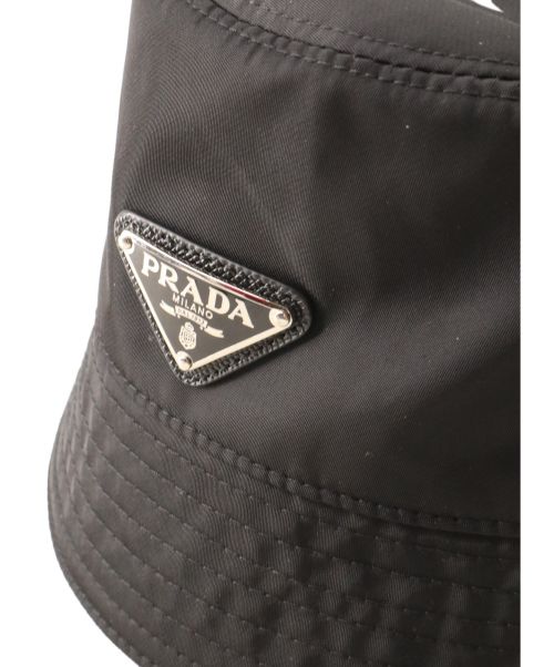 PRADA（プラダ）PRADA (プラダ) ナイロンバケットハット ブラック サイズ:Mの古着・服飾アイテム