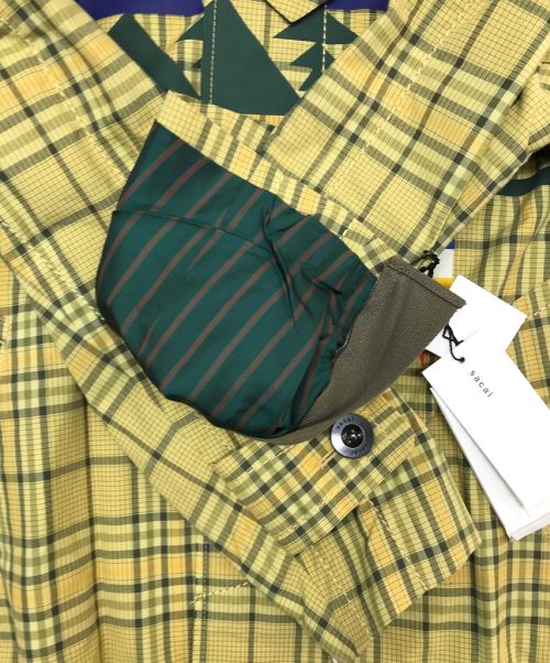 sacai（サカイ）sacai×PENDLETON (サカイ×ペンドルトン) コラボネイティブ柄チェックコート ベージュ サイズ:1の古着・服飾アイテム