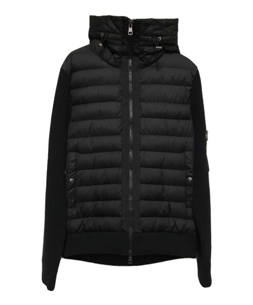 MONCLER（モンクレール）MONCLER (モンクレール) ダウン×ニット 切替ジャケット ブラック サイズ:Mの古着・服飾アイテム