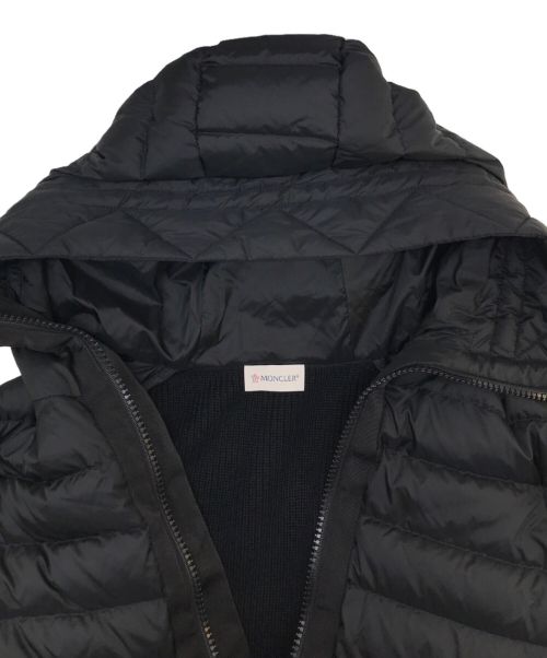 MONCLER（モンクレール）MONCLER (モンクレール) ダウン×ニット 切替ジャケット ブラック サイズ:Mの古着・服飾アイテム