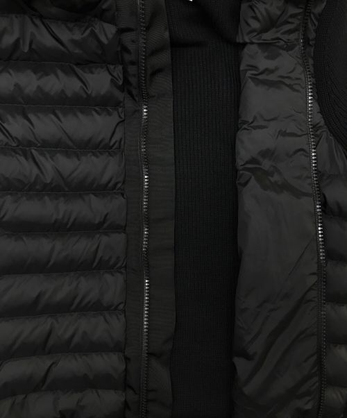 MONCLER（モンクレール）MONCLER (モンクレール) ダウン×ニット 切替ジャケット ブラック サイズ:Mの古着・服飾アイテム
