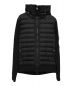 MONCLER（モンクレール）の古着「ダウン×ニット 切替ジャケット」｜ブラック