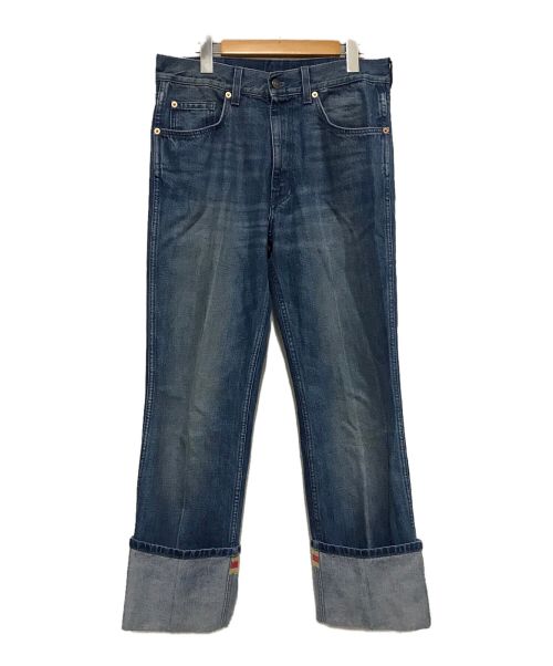 GUCCI（グッチ）GUCCI (グッチ) ロールアップデザインデニム インディゴ サイズ:30の古着・服飾アイテム