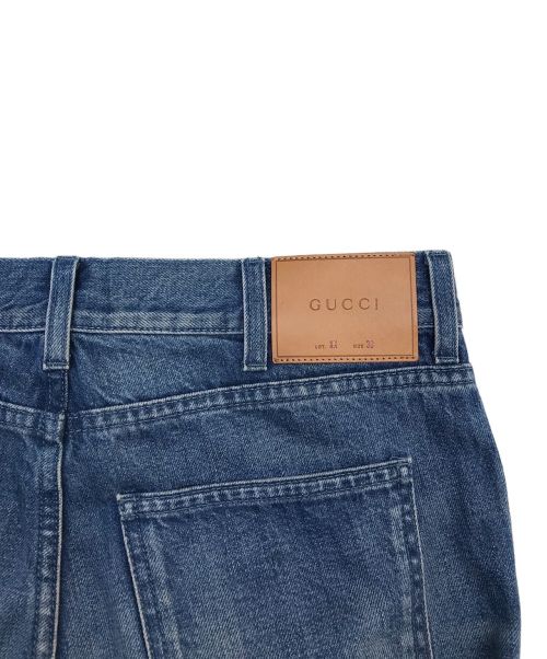 GUCCI（グッチ）GUCCI (グッチ) ロールアップデザインデニム インディゴ サイズ:30の古着・服飾アイテム