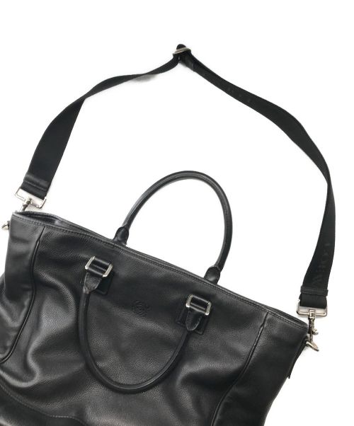 LOEWE（ロエベ）LOEWE (ロエベ) 2wayレザートートバッグ ブラックの古着・服飾アイテム