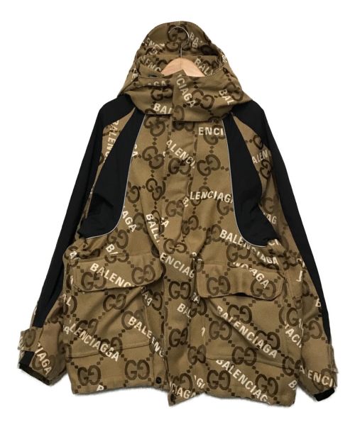 GUCCI（グッチ）GUCCI×BALENCIAGA (グッチ×バレンシアガ) ジャンボGGジャケット ベージュ サイズ:38の古着・服飾アイテム