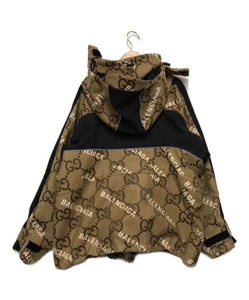 GUCCI（グッチ）GUCCI×BALENCIAGA (グッチ×バレンシアガ) ジャンボGGジャケット ベージュ サイズ:38の古着・服飾アイテム