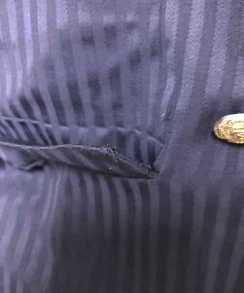 GUCCI（グッチ）GUCCI (グッチ) 金釦ノーカラージャケット ネイビー サイズ:44の古着・服飾アイテム