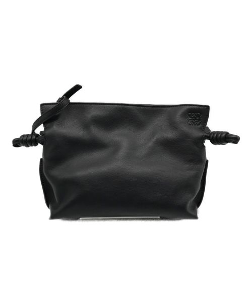 LOEWE（ロエベ）LOEWE (ロエベ) フラメンコクラッチミニ/ショルダーバッグ ブラックの古着・服飾アイテム