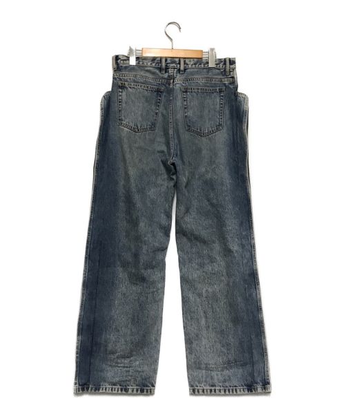 Maison Margiela（メゾンマルジェラ）Maison Margiela (メゾンマルジェラ) アウトラインワイドデニムパンツ ブルー サイズ:38の古着・服飾アイテム