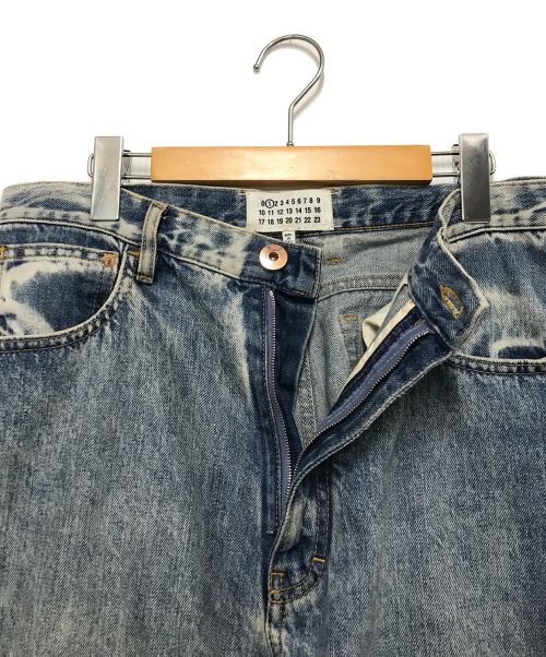 Maison Margiela（メゾンマルジェラ）Maison Margiela (メゾンマルジェラ) アウトラインワイドデニムパンツ ブルー サイズ:38の古着・服飾アイテム