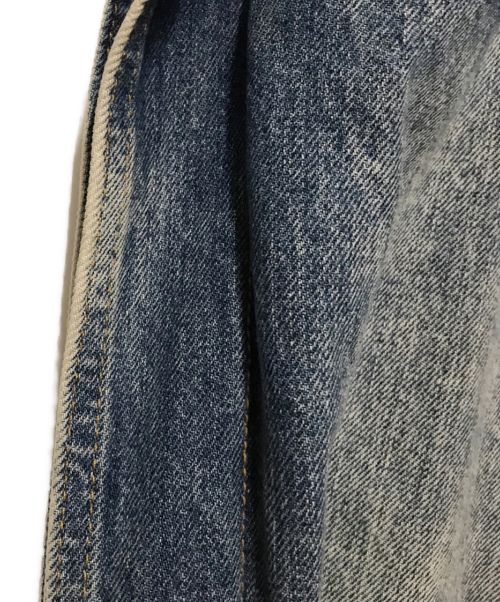 Maison Margiela（メゾンマルジェラ）Maison Margiela (メゾンマルジェラ) アウトラインワイドデニムパンツ ブルー サイズ:38の古着・服飾アイテム