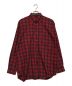 BALENCIAGA（バレンシアガ）の古着「バックプリントチェックシャツ」｜レッド