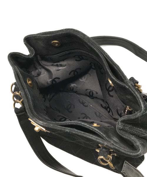 CHANEL（シャネル）CHANEL (シャネル) スウェードチェーントートバッグ ブラックの古着・服飾アイテム