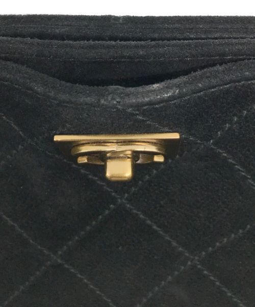 CHANEL（シャネル）CHANEL (シャネル) スウェードチェーントートバッグ ブラックの古着・服飾アイテム