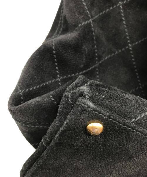 CHANEL（シャネル）CHANEL (シャネル) スウェードチェーントートバッグ ブラックの古着・服飾アイテム