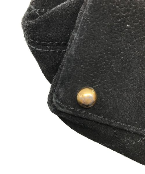 CHANEL（シャネル）CHANEL (シャネル) スウェードチェーントートバッグ ブラックの古着・服飾アイテム