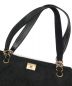 中古・古着 CHANEL (シャネル) スウェードチェーントートバッグ ブラック：69800円