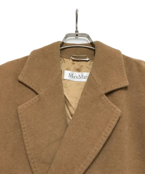 MaxMara（マックスマーラ）MaxMara (マックスマーラ) キャメルダブルブレスト ベルテッドコート ベージュ サイズ:38の古着・服飾アイテム