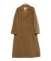 MaxMara（マックスマーラ）の古着「キャメルダブルブレスト ベルテッドコート」｜ベージュ