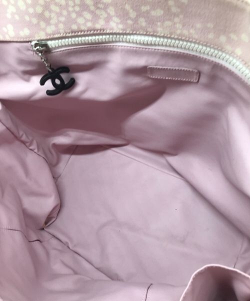 CHANEL（シャネル）CHANEL (シャネル) パイル切替トートバッグ ピンクの古着・服飾アイテム