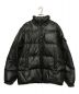MONCLER（モンクレール）の古着「レザーダウンジャケット」｜ブラック