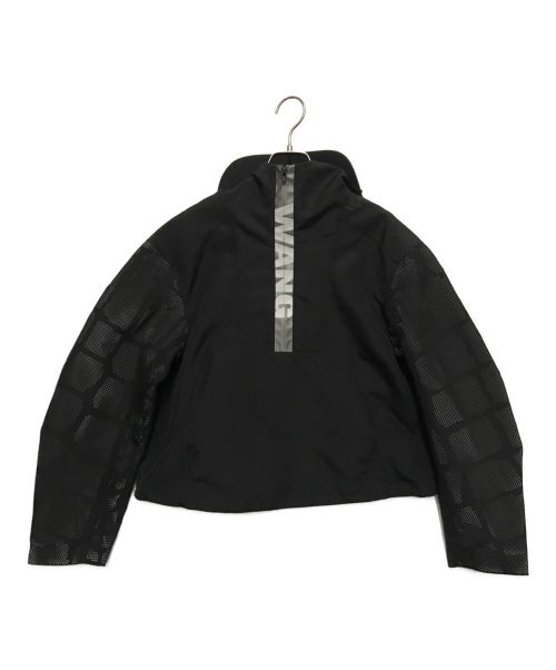 H&M（エイチアンドエム）H&M×ALEXANDER WANG (エイチアンドエム×アレキサンダーワン) コラボロゴアノラックパーカー ブラック サイズ:38の古着・服飾アイテム