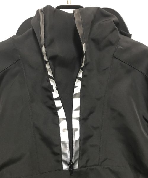 H&M（エイチアンドエム）H&M×ALEXANDER WANG (エイチアンドエム×アレキサンダーワン) コラボロゴアノラックパーカー ブラック サイズ:38の古着・服飾アイテム