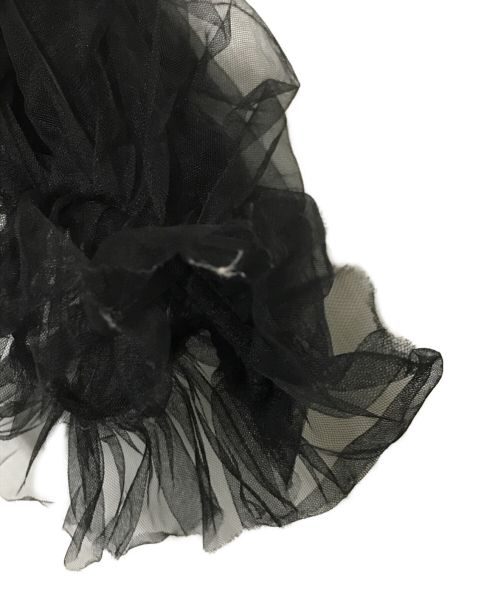 VIVIANO（ヴィヴィアーノ）VIVIANO (ヴィヴィアーノ) チュールブラウス ブラック サイズ:Mの古着・服飾アイテム