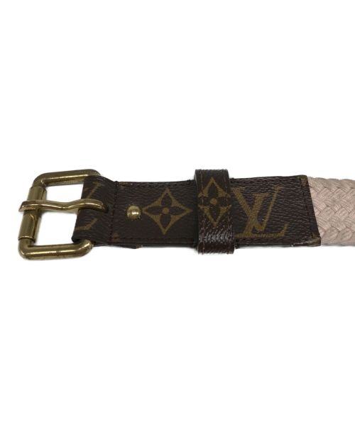 LOUIS VUITTON（ルイ ヴィトン）LOUIS VUITTON (ルイ ヴィトン) 切替ベルト ブラウンの古着・服飾アイテム