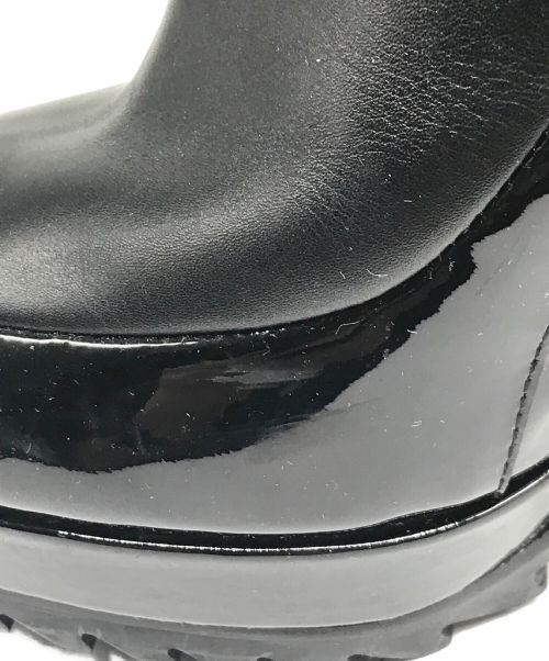 BOTTEGA VENETA（ボッテガベネタ）BOTTEGA VENETA (ボッテガベネタ) シャークソールヒールロングブーツ ブラック サイズ:37 1/2の古着・服飾アイテム