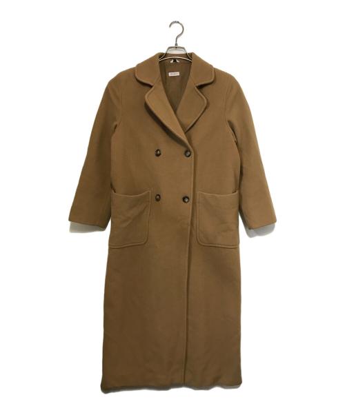 MAX&Co.（マックスアンドコー）MAX&Co. (マックスアンドコー) ウールロングコート ブラウン サイズ:38の古着・服飾アイテム
