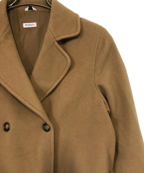 MAX&Co.（マックスアンドコー）MAX&Co. (マックスアンドコー) ウールロングコート ブラウン サイズ:38の古着・服飾アイテム