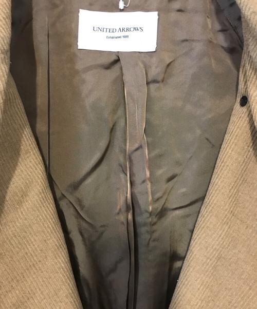 UNITED ARROWS（ユナイテッドアローズ）UNITED ARROWS (ユナイテッドアローズ) UASB コーデュロイ トレンチコート ブラウン サイズ:Ｍの古着・服飾アイテム