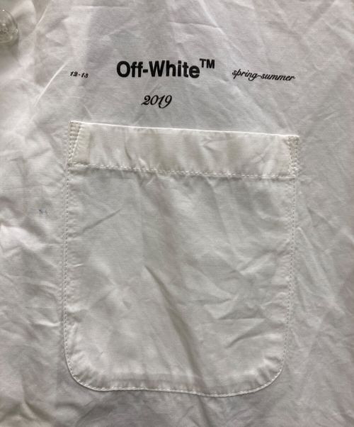 OFFWHITE（オフホワイト）OFFWHITE (オフホワイト) アローハーフスリーブシャツ ホワイト サイズ:36の古着・服飾アイテム