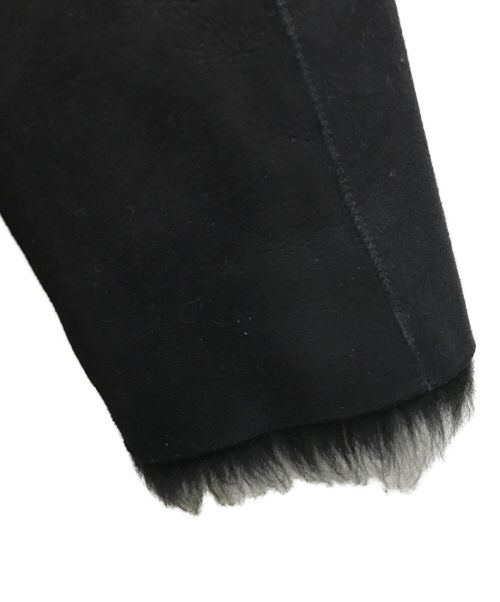 theory（セオリー）theory (セオリー) ノーカラームートンコート ブラック サイズ:Sの古着・服飾アイテム