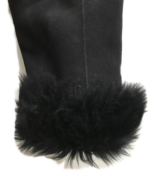 theory（セオリー）theory (セオリー) ノーカラームートンコート ブラック サイズ:Sの古着・服飾アイテム