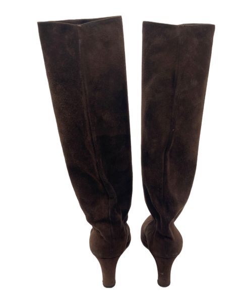 NEBULONIE（ネブローニ）NEBULONIE (ネブローニ) ルーズフィット ロングブーツ ブラウン サイズ:35 1/2の古着・服飾アイテム