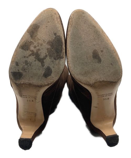 NEBULONIE（ネブローニ）NEBULONIE (ネブローニ) ルーズフィット ロングブーツ ブラウン サイズ:35 1/2の古着・服飾アイテム