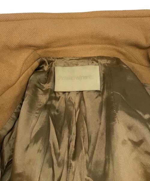 christian wijnants（クリスチャン ワイナンツ）christian wijnants (クリスチャン ワイナンツ) チェスターロングコート ブラウン サイズ:36の古着・服飾アイテム
