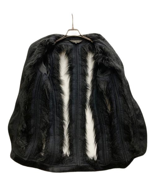 COMME des GARCONS HOMME PLUS（コムデギャルソンオムプリュス）COMME des GARCONS HOMME PLUS (コムデギャルソンオムプリュス) カッティングファージャケット ブラック サイズ:XSの古着・服飾アイテム