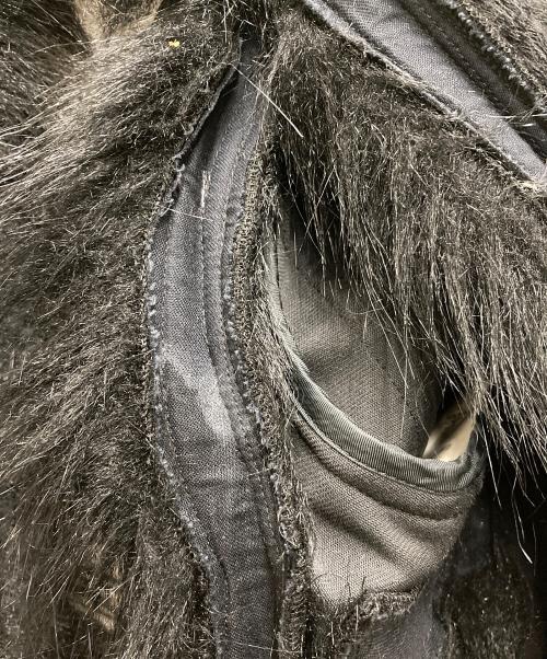 COMME des GARCONS HOMME PLUS（コムデギャルソンオムプリュス）COMME des GARCONS HOMME PLUS (コムデギャルソンオムプリュス) カッティングファージャケット ブラック サイズ:XSの古着・服飾アイテム