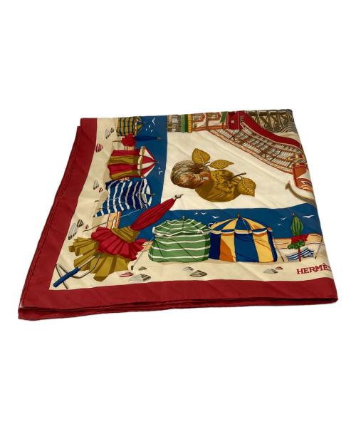 HERMES（エルメス）HERMES (エルメス) カレ90 シルクスカーフ ブラウンの古着・服飾アイテム