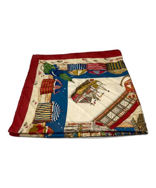 HERMES（エルメス）HERMES (エルメス) カレ90 シルクスカーフ ブラウンの古着・服飾アイテム