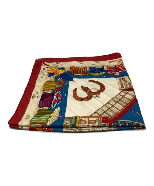 HERMES（エルメス）HERMES (エルメス) カレ90 シルクスカーフ ブラウンの古着・服飾アイテム