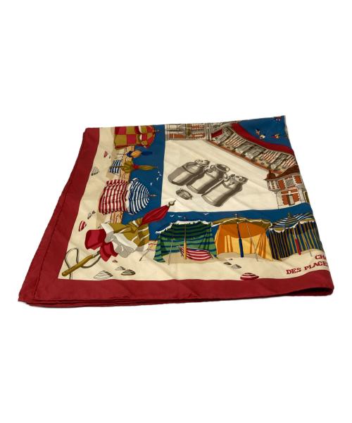 HERMES（エルメス）HERMES (エルメス) カレ90 シルクスカーフ ブラウンの古着・服飾アイテム