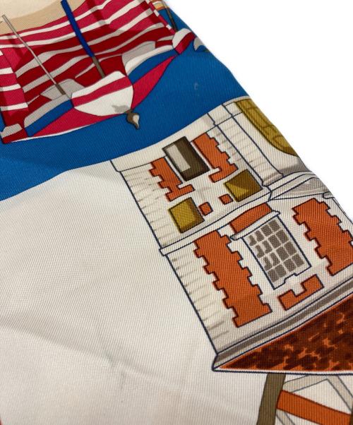 HERMES（エルメス）HERMES (エルメス) カレ90 シルクスカーフ ブラウンの古着・服飾アイテム