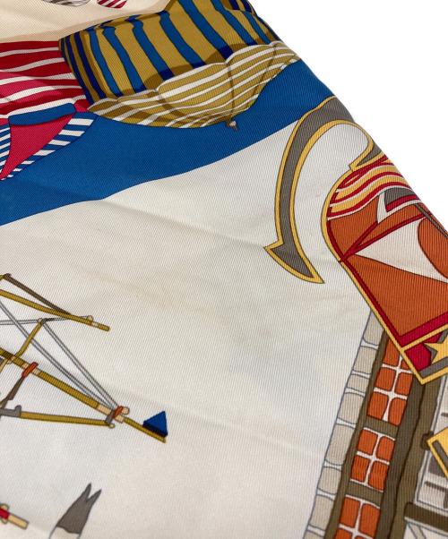 HERMES（エルメス）HERMES (エルメス) カレ90 シルクスカーフ ブラウンの古着・服飾アイテム