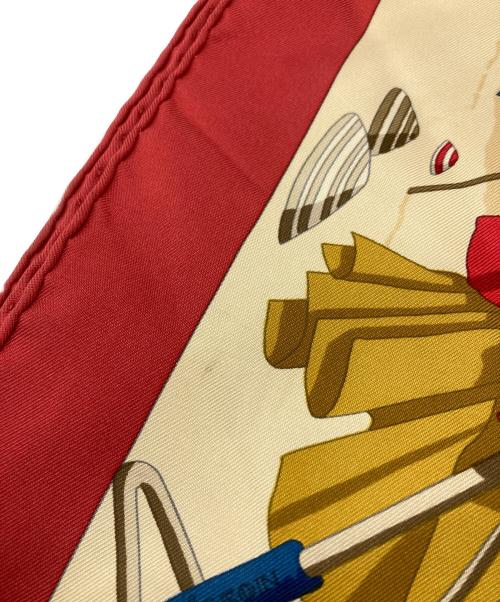 HERMES（エルメス）HERMES (エルメス) カレ90 シルクスカーフ ブラウンの古着・服飾アイテム